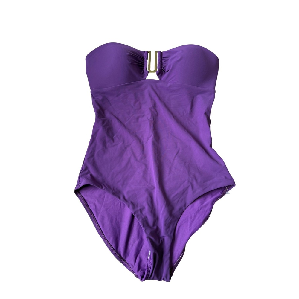 JETS Australia Jetset One Piece Swimsuit Size US 6 Amethyst Purple gold NWT $200